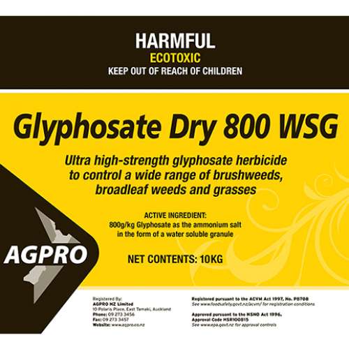 AGPRO Glyphosate Dry 800 WSG