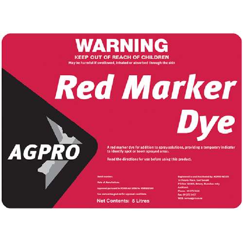 AGPRO Red Marker Dye E