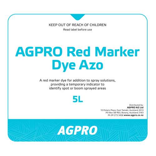 AGPRO Red Marker Dye AZO