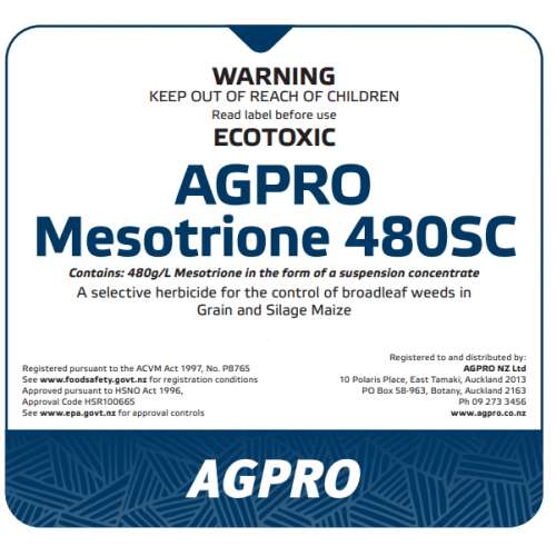 AGPRO Mesotrione 480SC