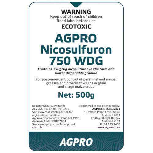 AGPRO Nicosulfuron 750 WDG