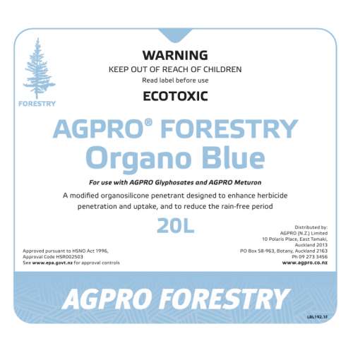 AGPRO FORESTRY Organo Blue